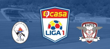 Pronostic Gaz Metan Mediaș vs Rapid București - Liga 1